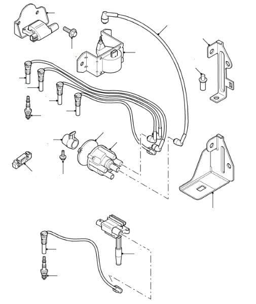 1.8K Ignition Coil, Leads & Cap