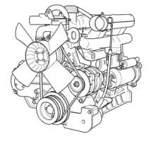 12J N.A. 2.5 Diesel Engine Parts