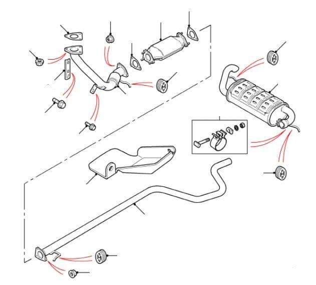 2.0 Tcie 8v Diesel Exhaust System To VIN YA999999