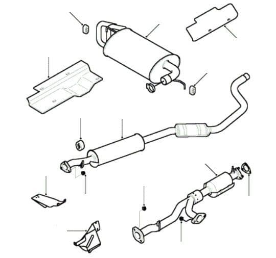 2.5kv6 Exhaust System