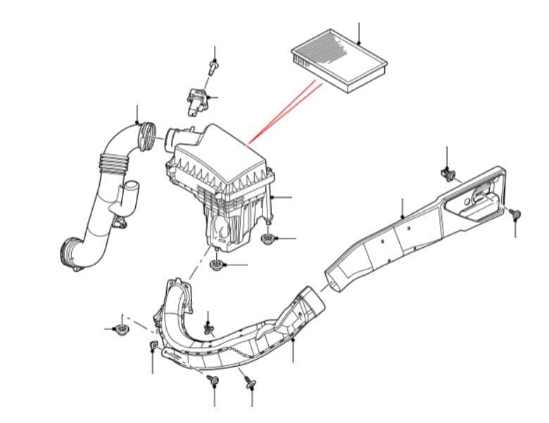 3.2 Air Intake, Filter, Sensors & Pipes