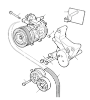 3.5V8 Air Conditioning Compressor (With MultiVee Belt)