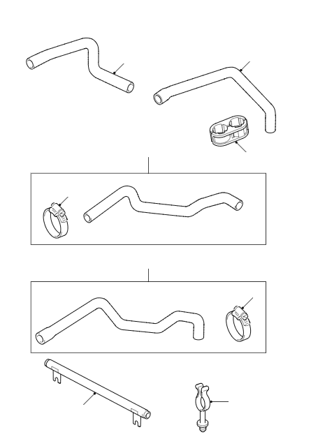 300TDI Heater Hoses