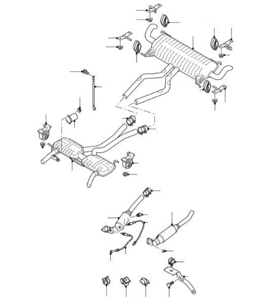 4.4 M62 2002-05 EXHAUST SYSTEM