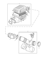 Air Filter, Box & Sensors P38 from XA410482