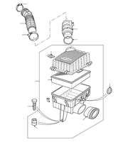 Air Filter, Box & Sensors P38 to WA410481