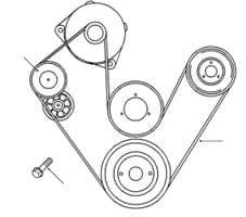 Auxiliary Drive Without AC To XA410481 Range Rover 4.0 & 4.6