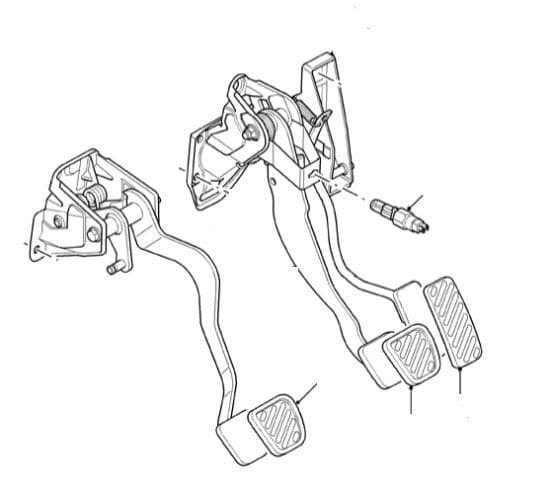 Brake Light Switch & Pedal Rubbers