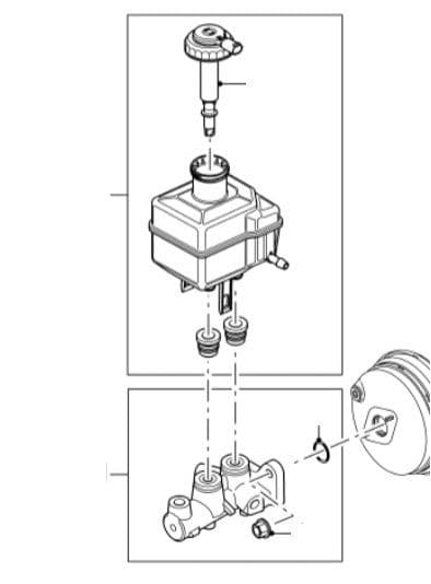 Brake Master Cylinder VIN AA000001- (2010)