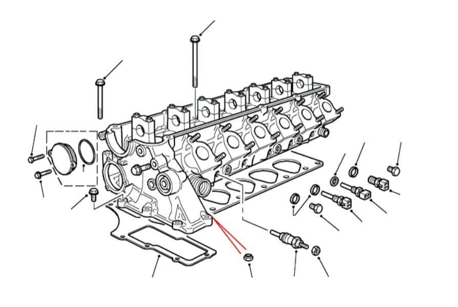 CYLINDER HEAD, GASKET, SWITCHES & GLOW PLUGS