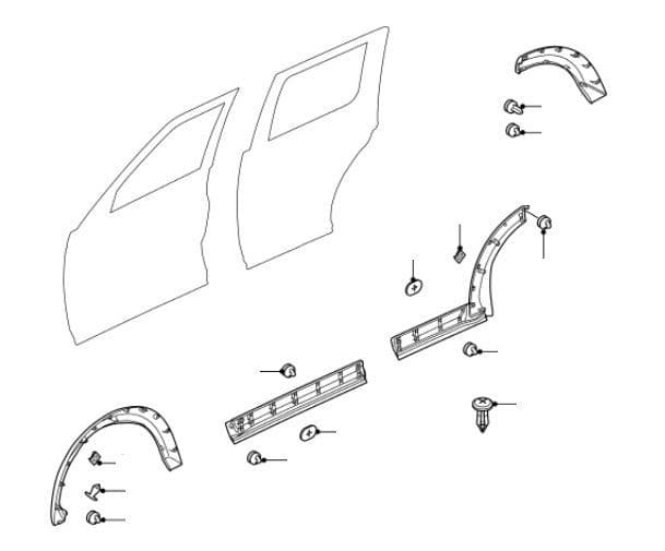 Door and Wheel Arch Exterior Trim