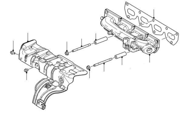 Dw12 Exhaust Manifold To AH999999