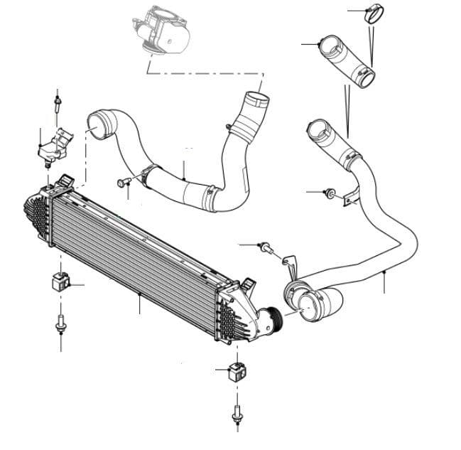 Dw12 Intercooler & Hoses - Freelander