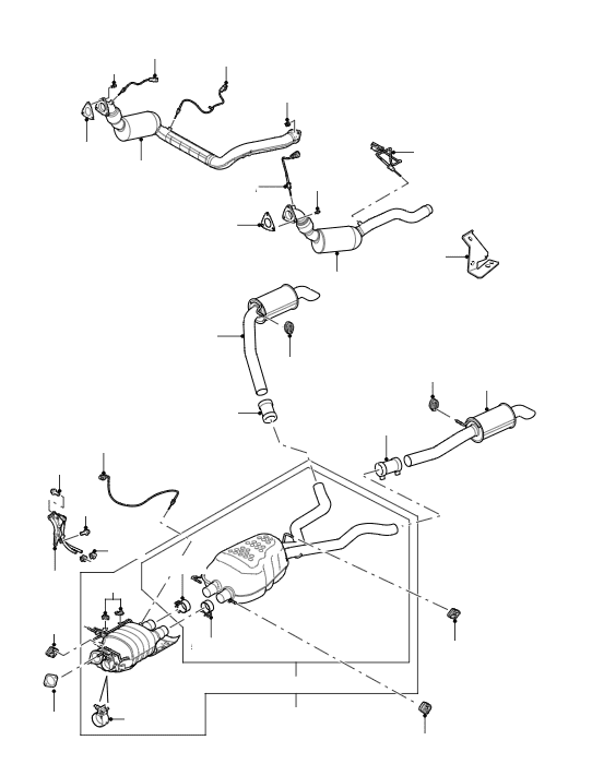 Exhaust System 3.6 TDV8 With DPF