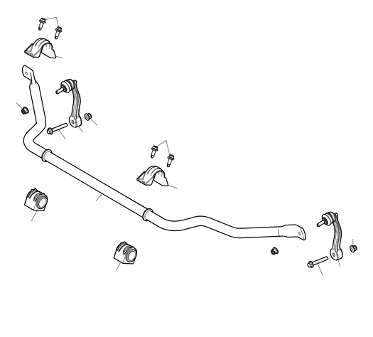 Front Anti Roll Bar, Mountings & Links