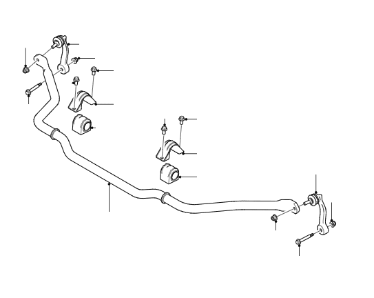 Front Anti Roll Bar, Mountings & Links RWD