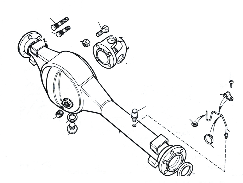 Front Axle Casing Rover Type