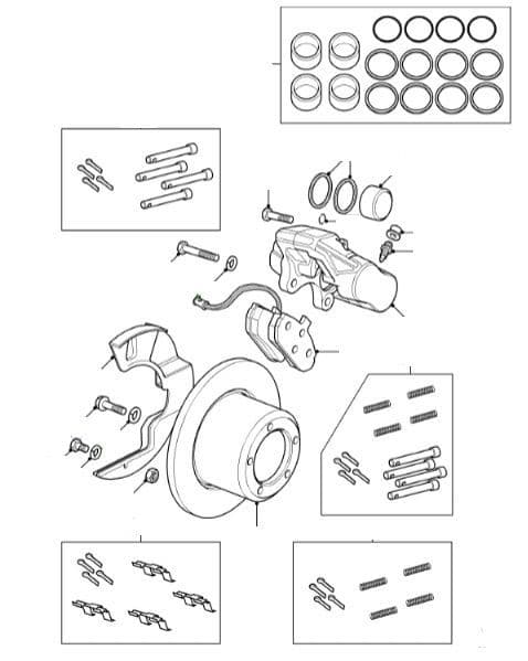 Front Brake Pads, Discs & Calipers