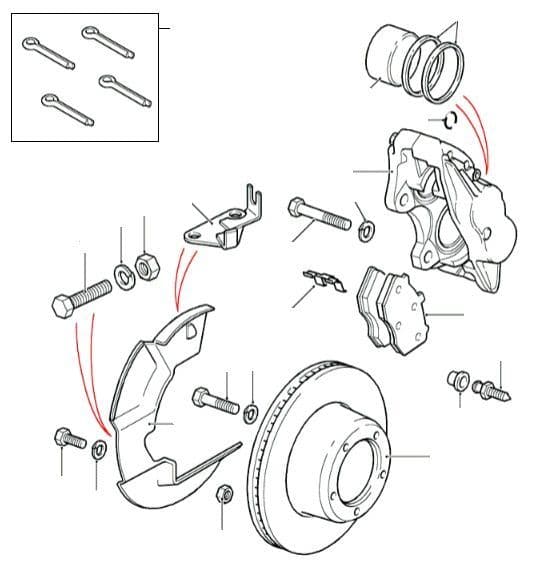 Front Brake Pads, Discs & Calipers