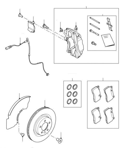 Front Brakes 380mm Discs to VIN HA999999