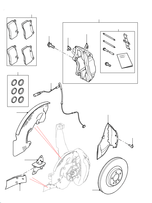 Front Brakes SVR from VIN FA000001