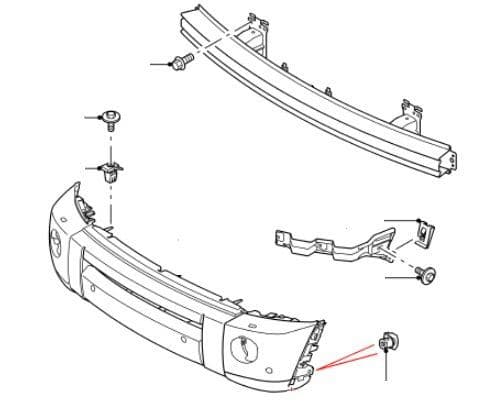 Front Bumper Fixings