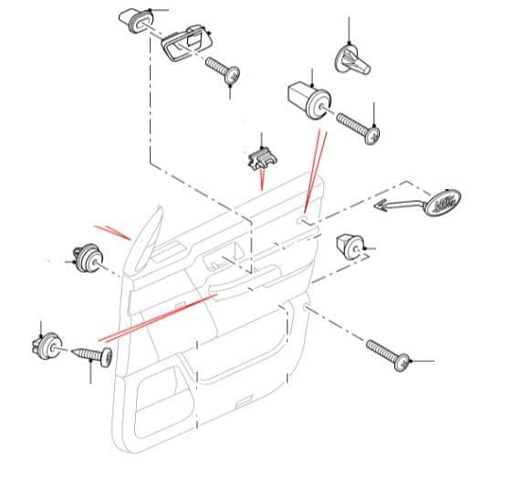 Front Door Interior Trim Clips