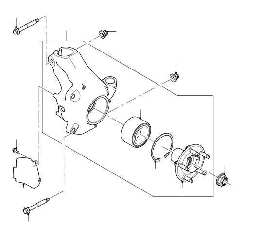 Front Hub & Bearing