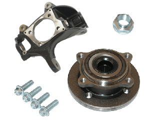 Front Hub Carrier, Bearing & ABS Sensor