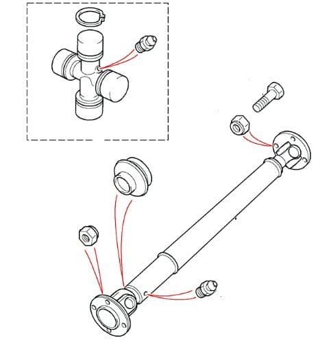 Front Propshaft from VIN 7A000001