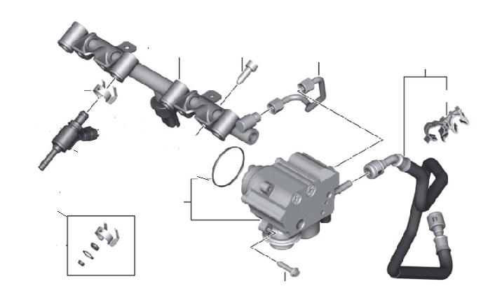 Fuel Injectors, Rail & Pump