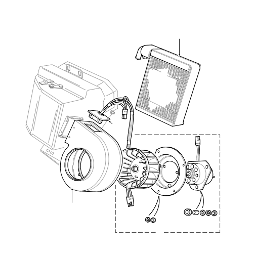 Heater Radiator & Blower up to 2006