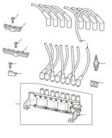 Ignition Coil, Leads & Plugs P38 From XA410482