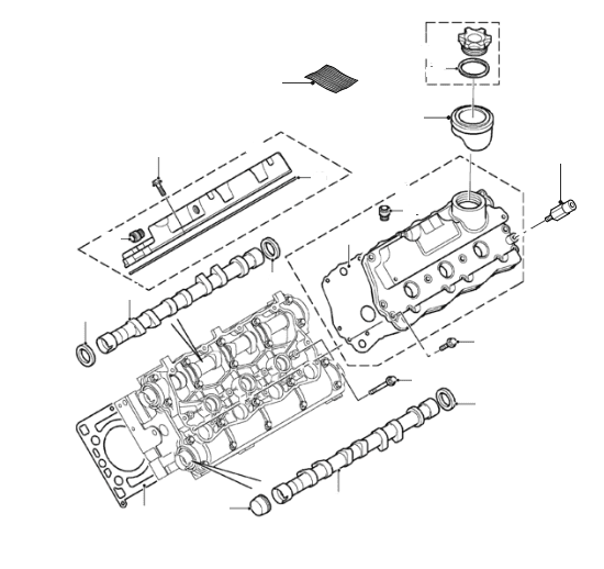 KV6 Camshaft, Cover & Gaskets