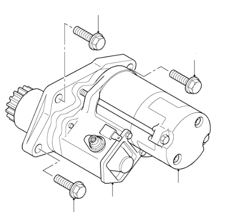 KV6 Starter Motor