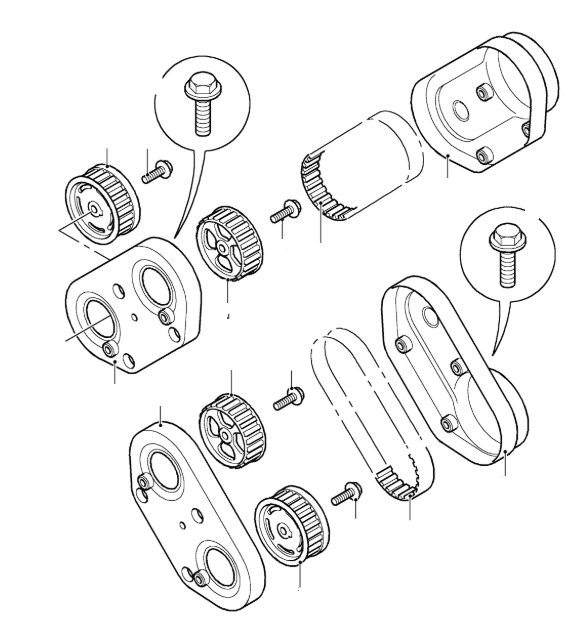 KV6 Timing Belt - Rear