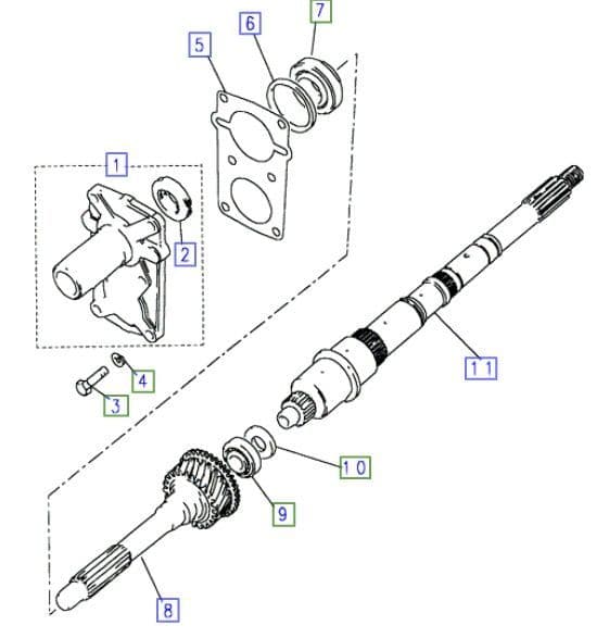 LT77 TRANSMISSION MAINSHAFT