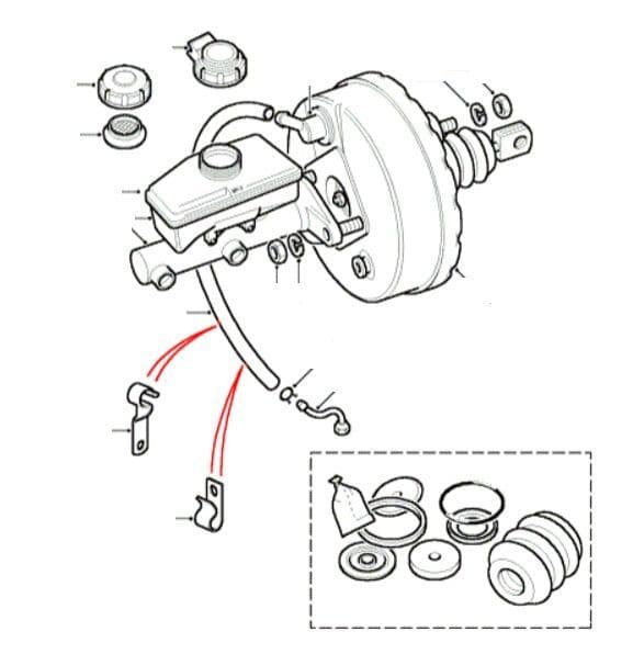 Master Cylinder & Servo to VIN HA701009