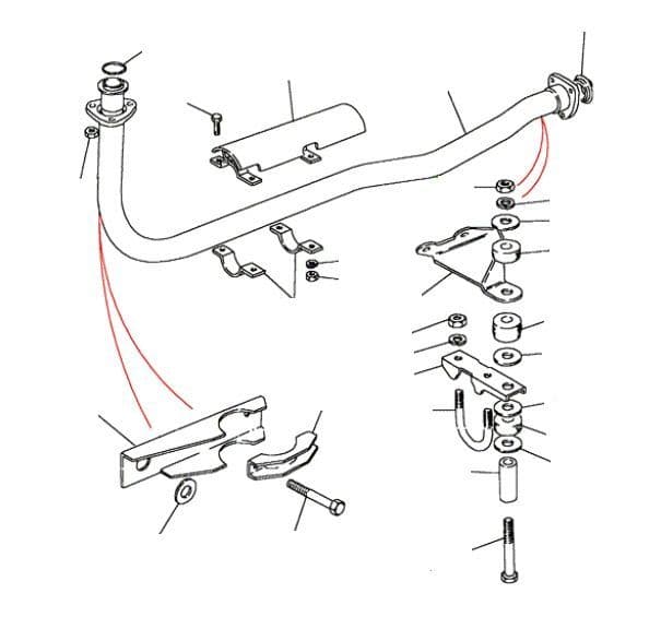 NA FRONT EXHAUST FROM BA267064