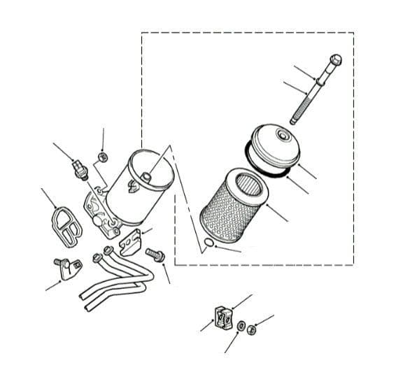 OIL FILTER & HOUSING (ALLOY LID)