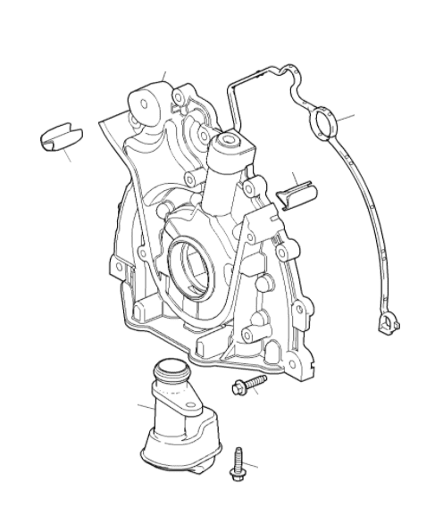 Oil Pump XF 2009-2015 & XJ to VIN V90865