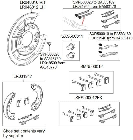 Parking Brake Shoes