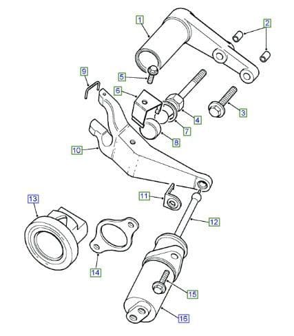 R380 CLUTCH RELEASE MECHANISM 3.5L V8 TC