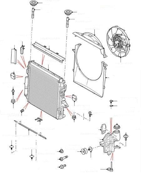 RADIATOR, FAN & HEADER BOTTLE