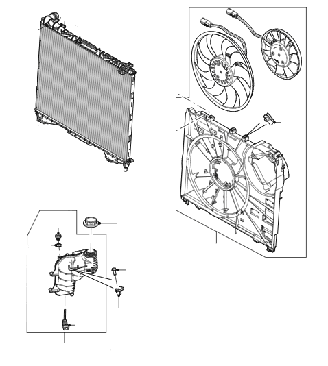 Radiator, Fan & Header Bottle