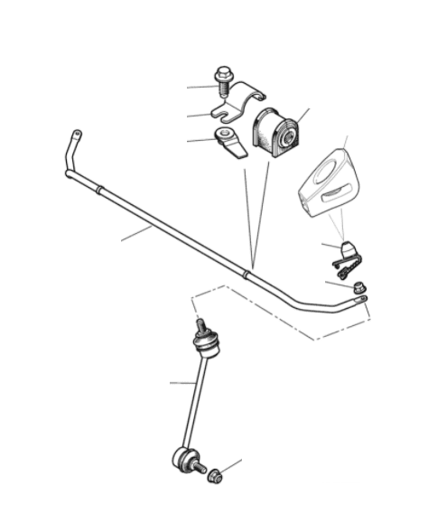 Rear Anti Roll Bar, Mountings & Links