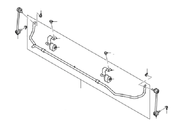 Rear Anti Roll Bar, Mountings & Links