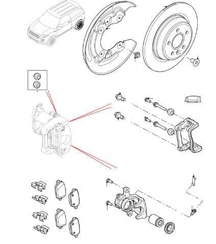 Rear Brake Pads, Discs & Calipers Changsu built from VIN EG000001