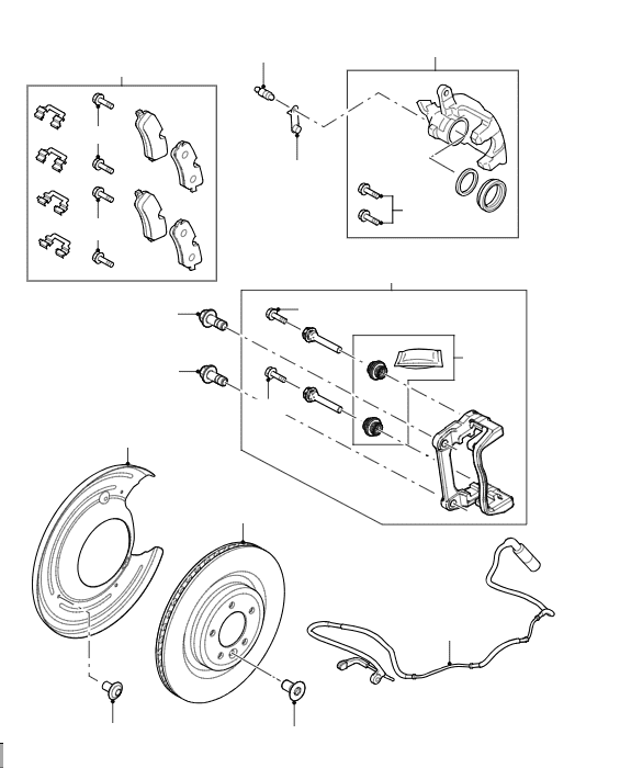 Rear Brakes 350mm Discs from VIN JA000001