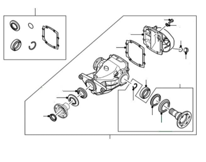 Rear Differential 3.0TD6 & 4.4 M62